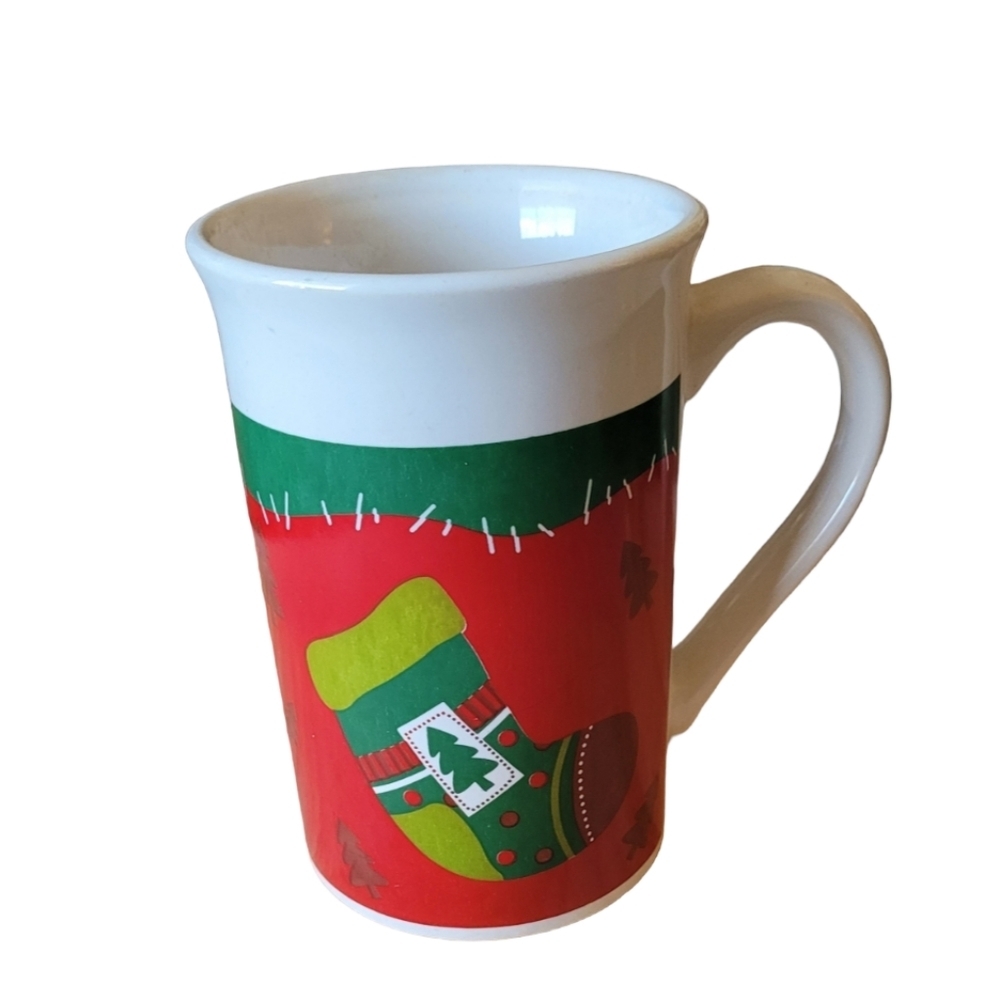 Royal Norfolk Christmas Stocking Christmas Mug 5"
